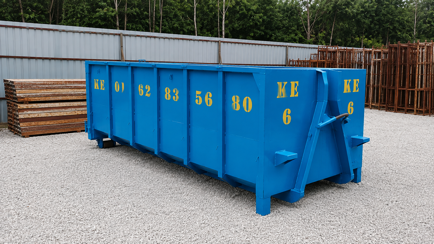 Blue Kaundar Enterprise RORO bin - 12 x 6 x 2½ cubic yard package