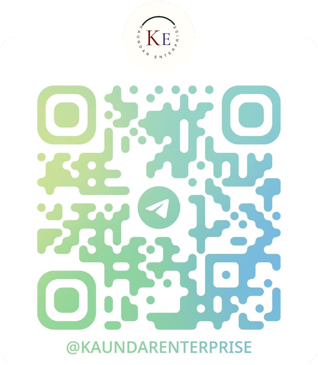 Telegram QR code for Kaundar Enterprise